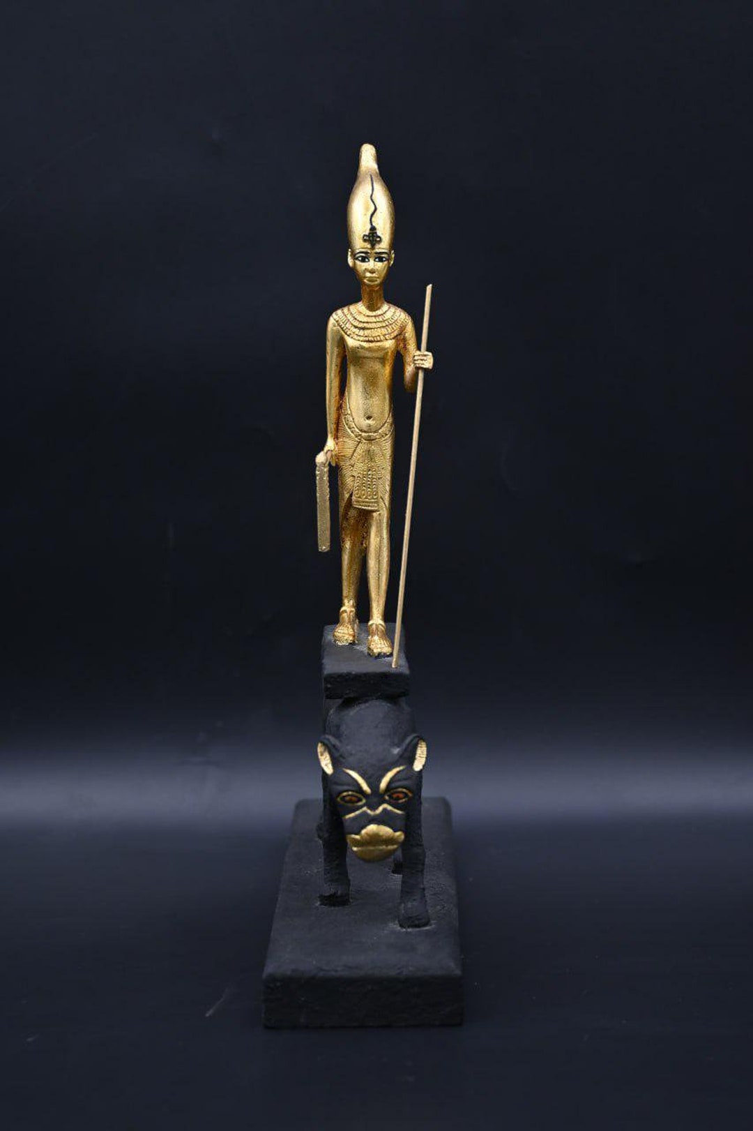 ツタンカーメン像：エジプト博物館レプリカ、黄金のツタンカーメン王
