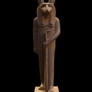 Rare Egyptian God Seth Ancient Egyptian God of Desert,Storms in ncient Egypt mythology,religion Handcrafted altar Egypt statue made in Egypt