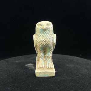 Amulet of Horus Necklace: Natural Stone Egyptian Protection Replica