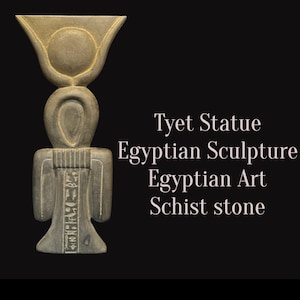 Estatua de Tyet, escultura egipcia, antigüedades egipcias de Egipto, réplica faraónica egipcia hecha a mano, hecha a mano en Egipto a. C.