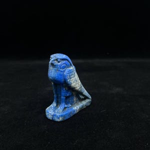 Lapis Lazuli Horus Amulet: Egyptian Protection Symbol Replica
