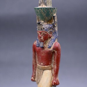 Nice Nefertem ancient Egyptian god of perfume,healing and beauty in the ancient Egyptian mythology,religion Sculpture Egyptian deity statue