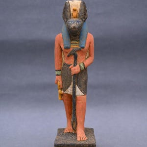 Ancient Egyptian Antiquities Anubis Statue B.C. Pharaonic Rare Antique Stone Sculpture
