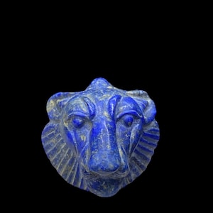 Lapis Lazuli Sekhmet Amulet: Egyptian Goddess of Power