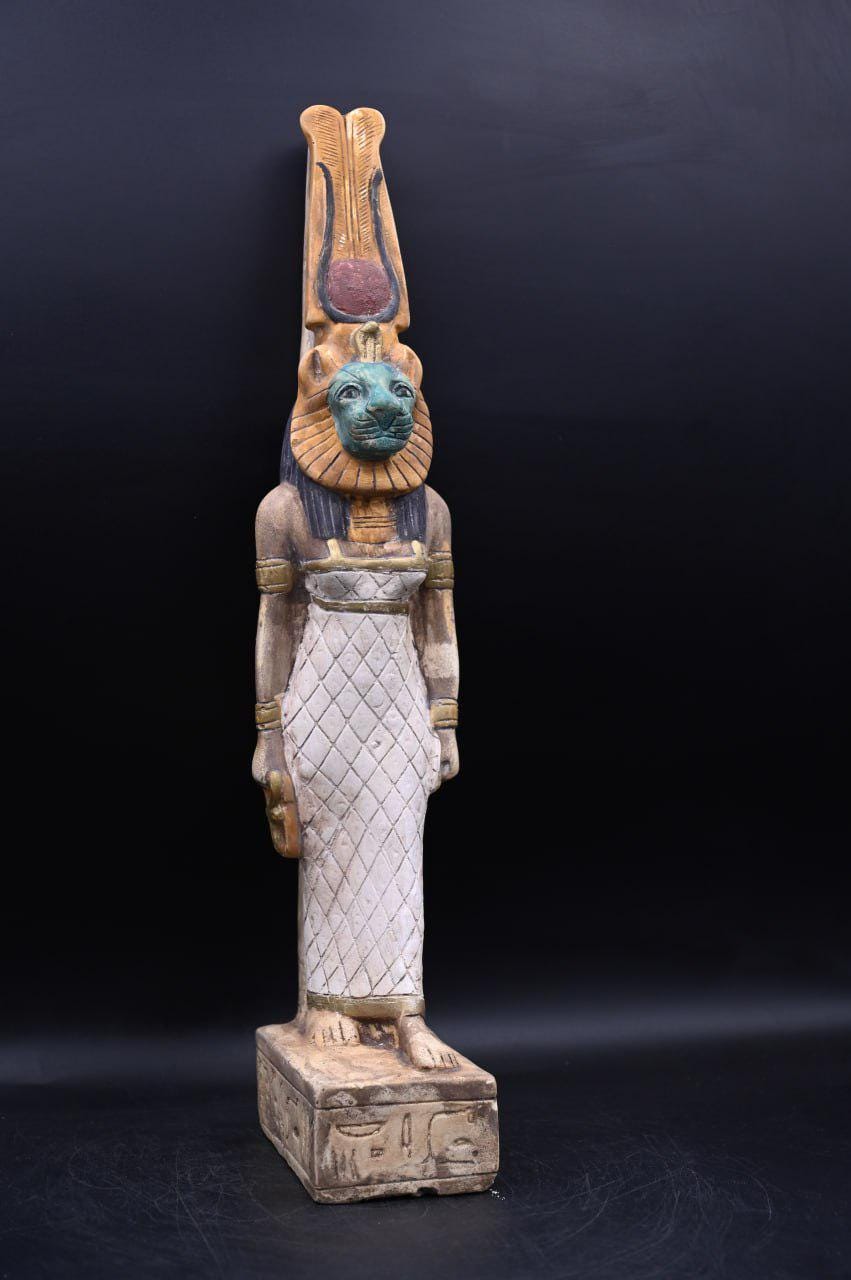 【レプリカ】古代エジプト文明 セメクト 石像 アートオブジェ 置物 セクメト像、古代エジプトのライオンの女神セクメトの置物、戦争の女神