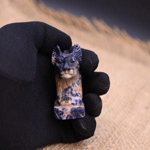 Lapis Lazuli Sekhmet Amulet: Egyptian Goddess of Power