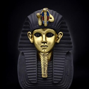 Tutankamón, bonitas estatuillas egipcias, antiguo rey egipcio, el faraón dorado, esculturas de reyes egipcios, hechas a mano en Egipto