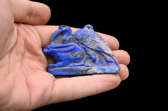 ラピスラズリのトート神のお守り：エジプトの知識の神 - Etsy 日本