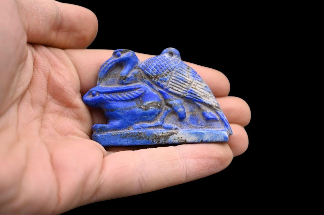 ラピスラズリのトート神のお守り：エジプトの知識の神 - Etsy 日本