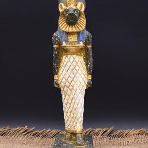 Sekhmet Statue Egyptian Altar statue ancient Egyptian goddess of war, power Sekhmet is a goddess in ancient Egyptian mythology made in Egypt