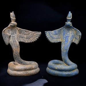 Egyptian Uraeus,ancient Egyptian Cobra snake the goddess of protection in the ancient Egyptian Mythology Handcrafted cobra statues in Egypt