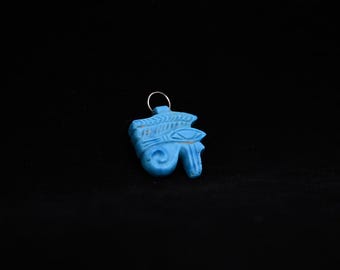 Turquoise oog van Horus-amulet: oud-Egyptische beschermingssieraden