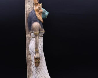 【レプリカ】古代エジプト文明 セメクト 石像 アートオブジェ 置物 セクメト像：エジプトの戦争の女神のレプリカ彫刻 - Etsy 日本