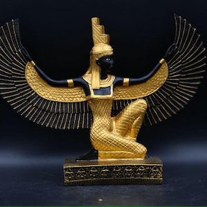 Antique Egyptian statue of Isis,ancient goddess of music,love,protection in ancient Egyptian Mythology Handcrafted replica statue antique