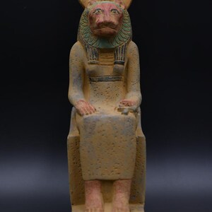 Sekhmet Egypt BC - Ancient Egyptian Antiquities Statue - Rare Pharaonic Stone Antique B.C. Statue - Authentic Egyptian Stone Sculpture