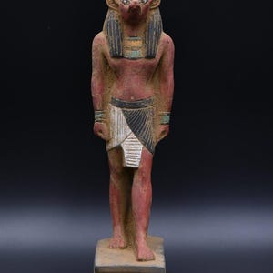 Ancient Egyptian Antiquities Anubis Statue B.C. Pharaonic Rare Antique Stone Sculpture