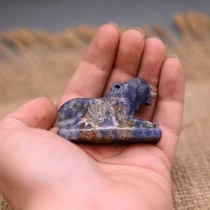Lapis Lazuli Sekhmet Amulet: Egyptian Goddess of Power
