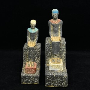 Estatua de Imhotep hecha a mano: réplica del dios egipcio de la medicina
