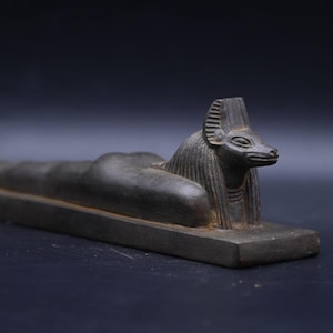 Ancient Egyptian Antiquities Anubis Statue B.C. Pharaonic Rare Antique Stone Sculpture