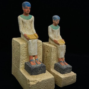 Estatua de piedra de Imhotep hecha a mano: réplica de un arquitecto egipcio
