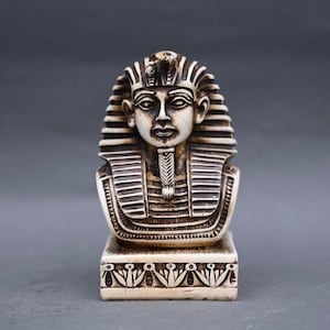 King Tutankhamun head ancient Egyptian king of Egypt the golden pharaoh sculpture Egyptian kings statues Handcrafted made in Egypt
