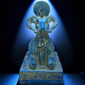 God Khnum, Egyptian Ram, Egyptian Statue, Rare Antique Statue, Ancient Egyptian Antiques Replica, Good Present BC