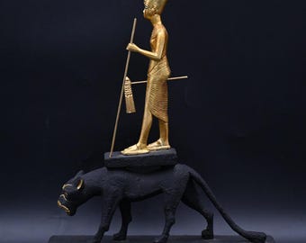 ツタンカーメン像：エジプト博物館レプリカ、黄金のツタンカーメン王