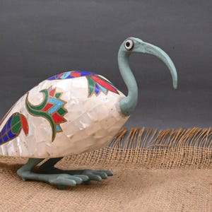 God Thoth, Egyptian Ibis God of Wisdom , God Thoth in Ibis form Egyptian Home Decor replica Handmade Statue Egyptian God Ancient Egyptian BC