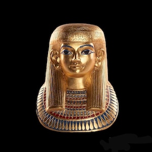 Vintage Princess Thuya mask - to hang on the wall-ancient Egyptian mythology-antiquities-handcrafted-unique-rare museum pieces-sculpture