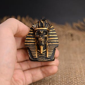 King Tutankhamun head ancient Egyptian king of Egypt the golden pharaoh sculpture Egyptian kings statues Handcrafted made in Egypt