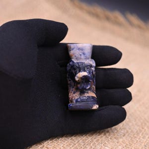 Lapis Lazuli Sekhmet Amulet: Egyptian Goddess of Power