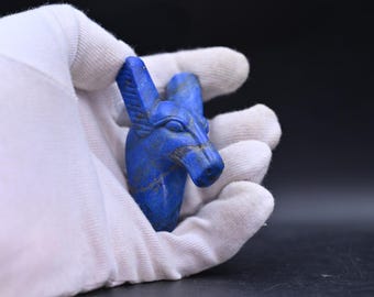 Ancient Egyptian Set Amulet: Lapis Lazuli God of Evil