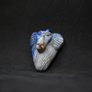 Thoth amulet ancient Egyptian God of moon and Knowledge  in the ancient Egyptian mythology Egypt lapis lazuli stone