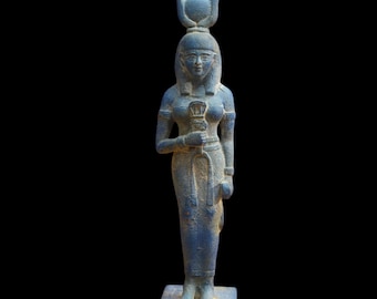 Hathor Egyptian Goddess Statue: Ancient Mythology Sculpture