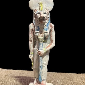 Sekhmet Statue Egyptian statue ancient Egyptian goddess of war, power Sekhmet is a goddess in ancient Egyptian mythology made in Egypt