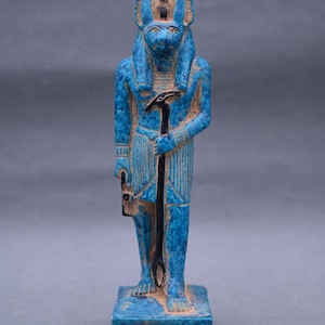 Altägyptische Antiquitäten Anubis Statue B.C. Pharaonische Seltene Antike Steinskulptur