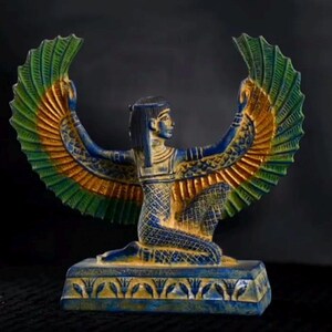 Marvellous Egyptian statue of Isis,ancient goddess of music,love,protection in ancient Egyptian Mythology Handcrafted replica statue antique