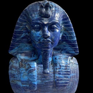 KingTutankhamun head ancient Egyptian king of Egypt the golden pharaoh sculpture Egyptian kings statues Handcrafted made in Egypt