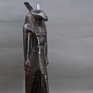 Rare Egyptian God Seth Ancient Egyptian God of Desert,Storms in ncient Egypt mythology,religion Handcrafted altar Egypt statue made in Egypt