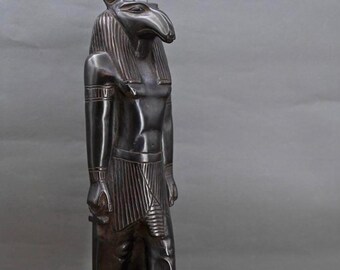 Handcrafted Egyptian God Seth Statue: Ancient Mythology Altar Decor