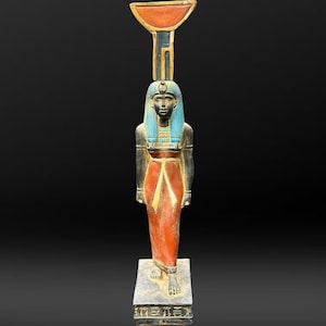 Goddess Nephthys Handcrafted Stone Statue of the Egyptian Goddess of childbirth, dead and according Egyptian Home Décor Replica BC
