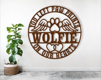 Pet memorial laser cut name sign, SVG, in loving memory sign (digital download)