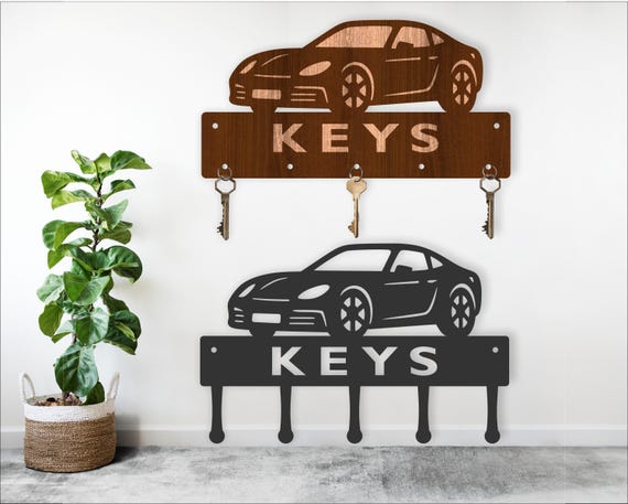 JCUGSBS Portachiavi per auto in metallo, accessori per chiavi – Regali per gli appassionati di corse, auto e Formula 1 – Regalo di Natale, Pasqua, compleanno, effetto cromato, robusto portachiavi