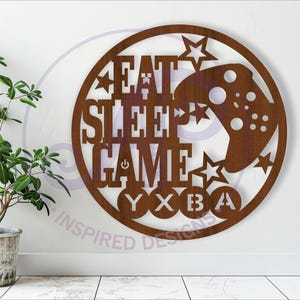 Letrero de jugador x, archivo SVG, archivo vectorial ai, cdr, dxf, descarga instantánea, diseño digital, corte láser, archivo de letrero de pared Letrero de sala de juegos