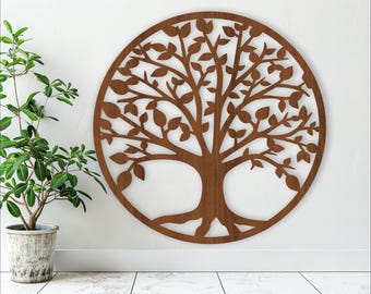 Tree of Life Wall Art SVG Laser Cut File (Digital Download)