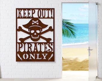 Pirate Room Sign: Laser Cut SVG Files (Digital Download)