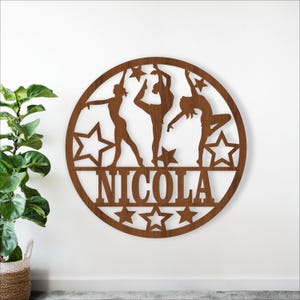 Dance Name Sign: Laser Cut Dancing personalized Template (Digital Download)