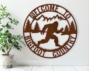 Big foot country digital download cut file wall art, SVG file. vector file ai, cdr, dxf instant download digital design