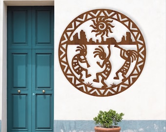 Kokopelli Wall Art SVG: Southwestern Laser Cut Home Decor Sign (digital download)