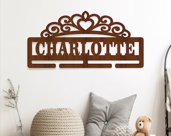 Pageant Sash Holder SVG Crown Name Laser Cut File Digital Download